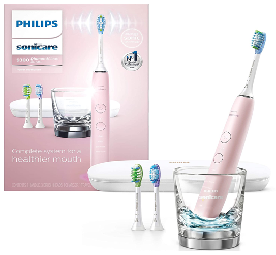 Philips Sonicare Diamond Clean Smart 9300 Rechargeable Electric Power Toothbrush, Pink, HX9903/21