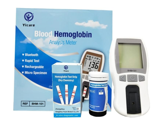 Hemoglobin Test Kit Hemoglobin Analyzer + 25 Strips