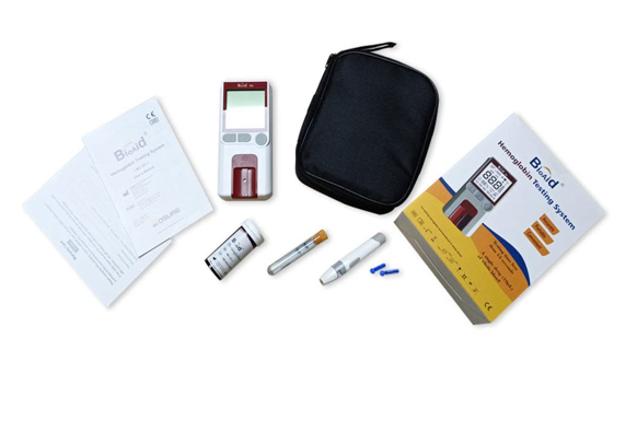Bioaid Hemoglobin Test Meter kit with 10pcs strips