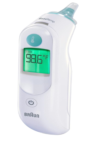 Braun ThermoScan 6, IRT6515 – Digital Ear Thermometer for Adults, Babies, Toddlers and Kids – Fast, Gentle, and Accurate with Color Coded Results