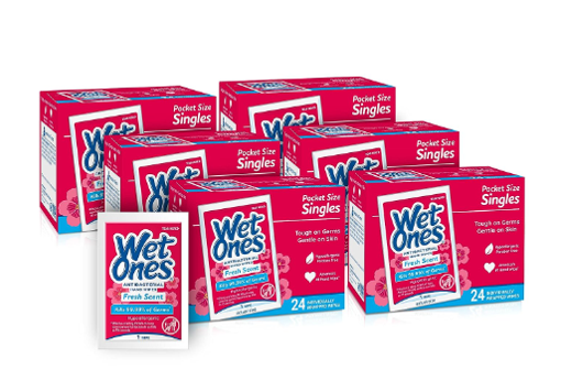 Wet Ones Antibacterial Hand Wipes Singles