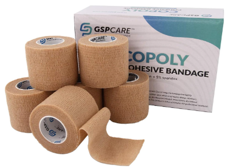 GSPCare Self Adherent Cohesive Bandages Wrap - 6 Count 2" x 5 Yards