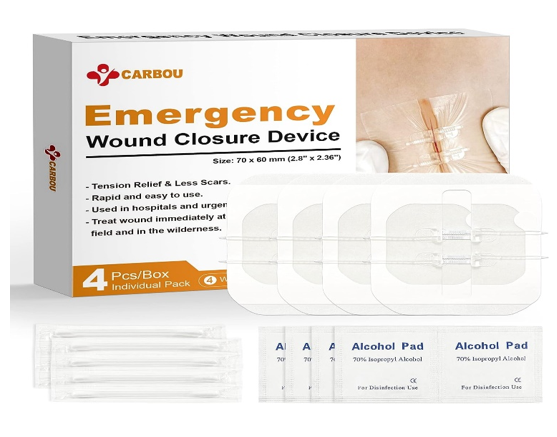 Carbou Zip Sutures Wound Closure Device