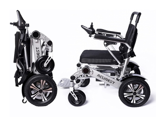 Acurest Aluminum Alloy Folding Portable Intelligent  Wheelchair