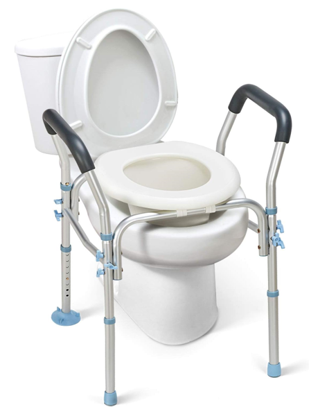 OasisSpace Stand Alone Heavy Duty Medical Raised Portable Commode 