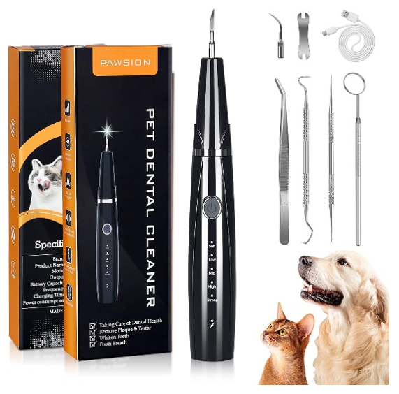 PAWSION Ultrasonic Dog Plaque and Tartar Teeth Cleaning Kit 
