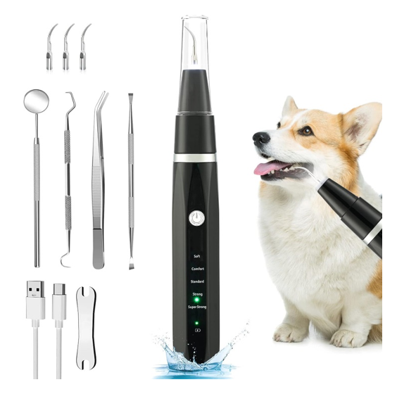 HLYFEKOL Ultrasonic Dog Teeth Cleaning Kit 