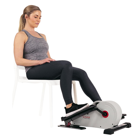 Sunny Health & Fitness Sitting Under Desk Elliptical Peddler