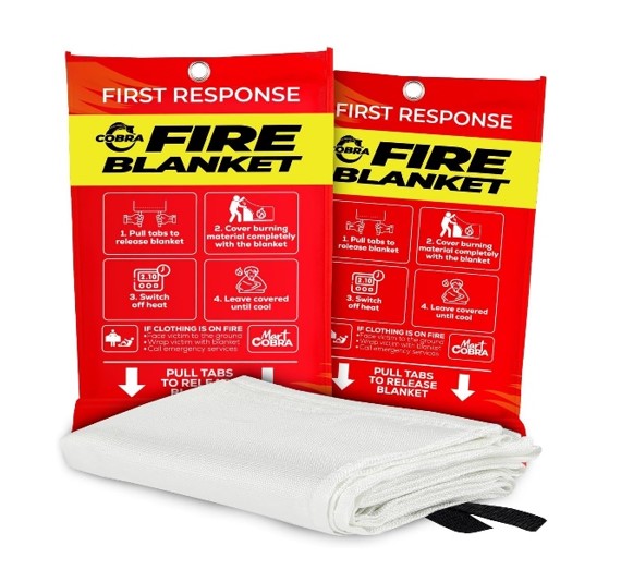 Mart Cobra Emergency Fire Blanket for Home and Kitchen 