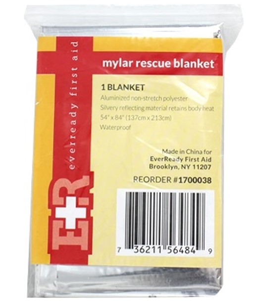 Ever Ready First Aid Mylar Rescue Blanket