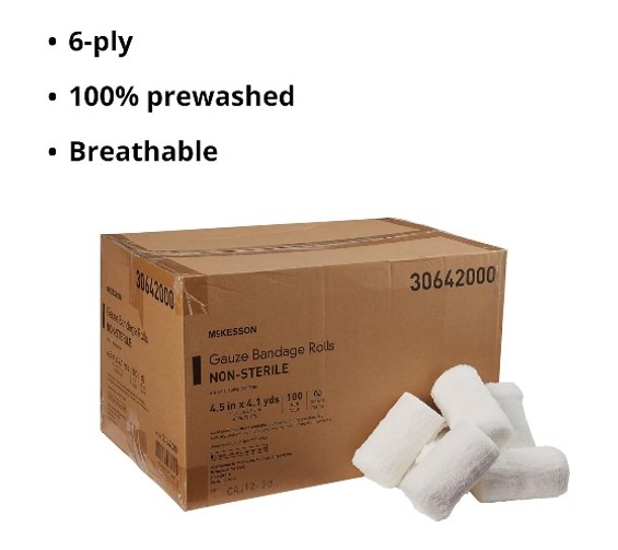 McKesson Gauze Bandage Rolls
