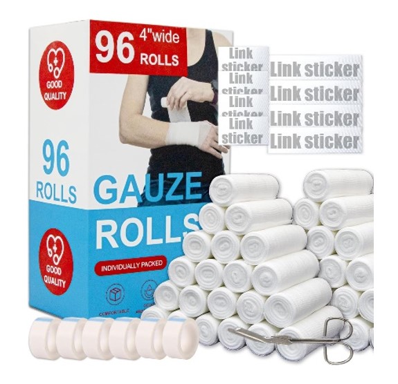 KIWAEZS Gauze Rolls Bandages
