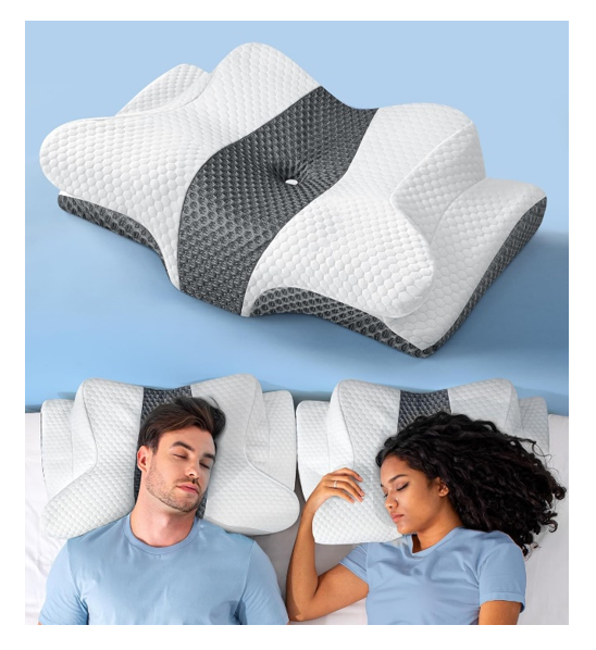 Emircey Sleep Doctor Approved Cervical Neck Pillow for Sleeping