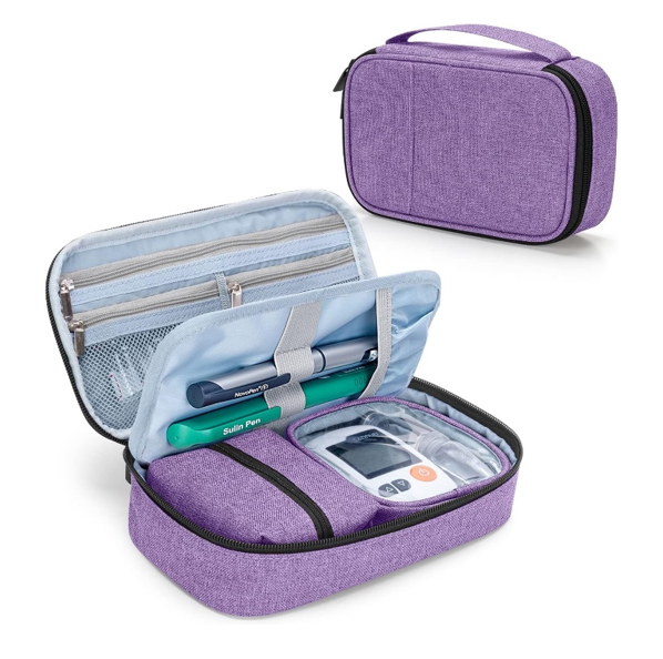 CURMIO Diabetes Supplies Bag 