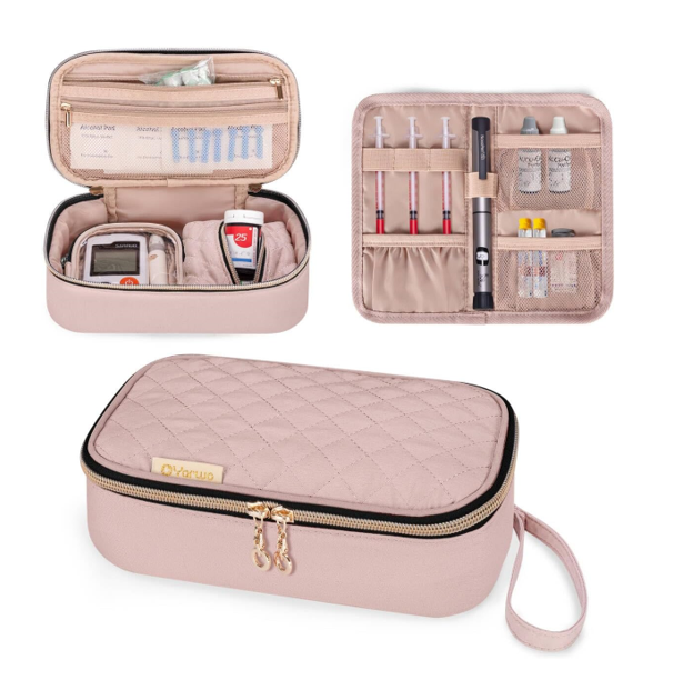 YARWO Diabetic Travel Case for Diabetes Supplies Storage 