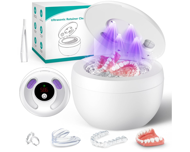 MUAYSY Upgraded Ultrasonic Retainer Cleaner Machine