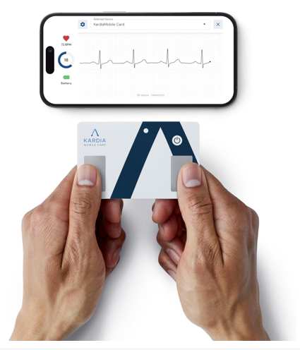 AliveCor KardiaMobile Card Wallet-Sized Personal EKG Device