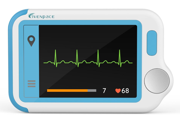 Livenpace Portable Heart Rate Device with Electrode Pads