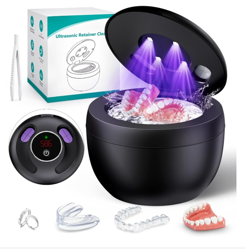 MUAYSY Upgraded Ultrasonic Retainer Cleaner Machine