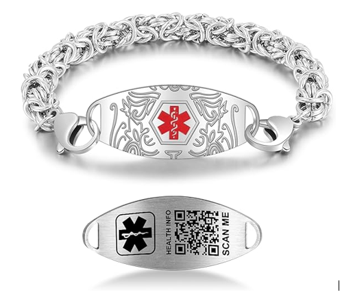 Theluckytag Upgraded Medical Alert ID Bracelets 