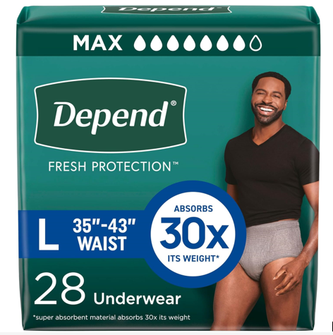 Depend Fresh Protection Adult Diapers