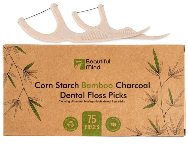 Beautiful Mind Natural Dental Floss Picks 