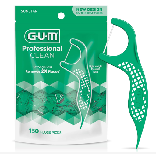 GUM Professional Clean Floss Picks