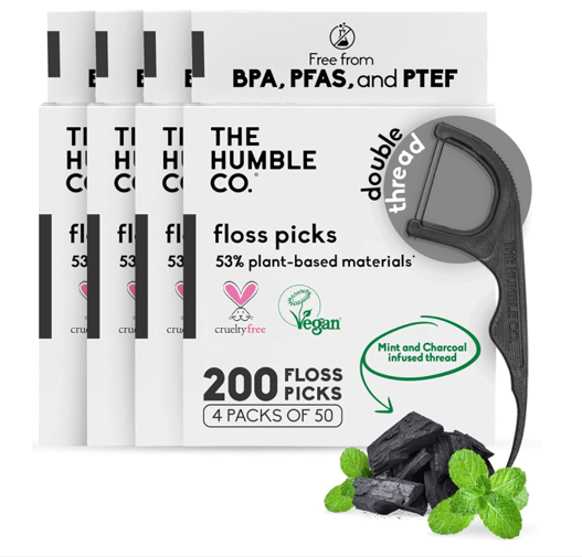 The Humble Co. Plant Based Dental Floss Picks 
