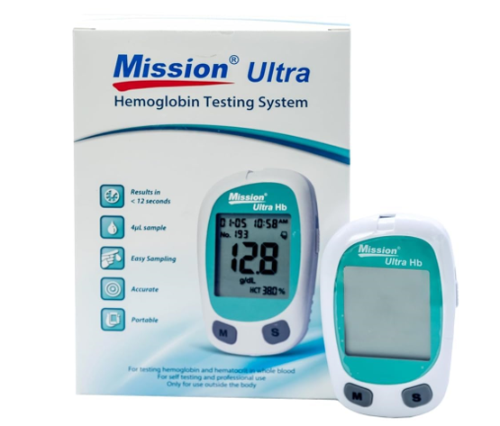 Mission Ultra Hemoglobin testing system