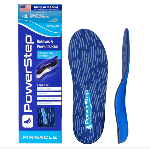 PowerStep Pinnacle Insoles for Plantar Fasciitis Relief