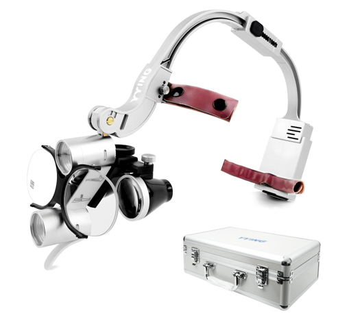 YYING Dental Adjustable Head Loupes with LED Light