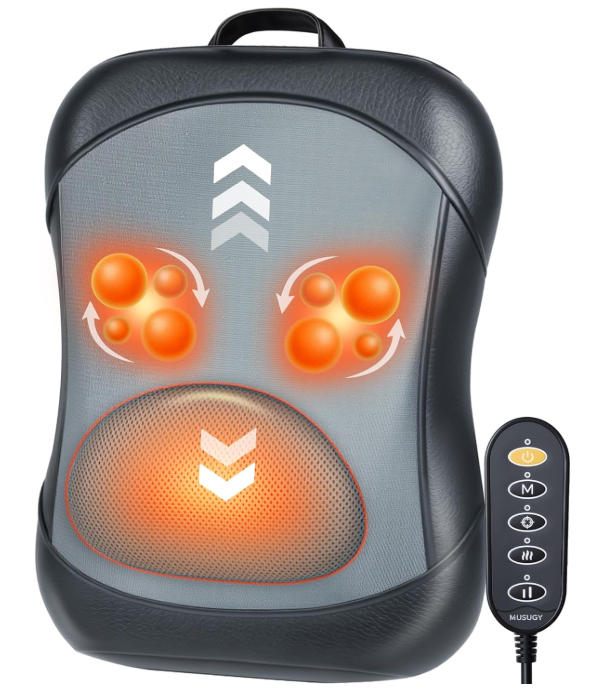 Musugy Back Massager with heat for pain relief