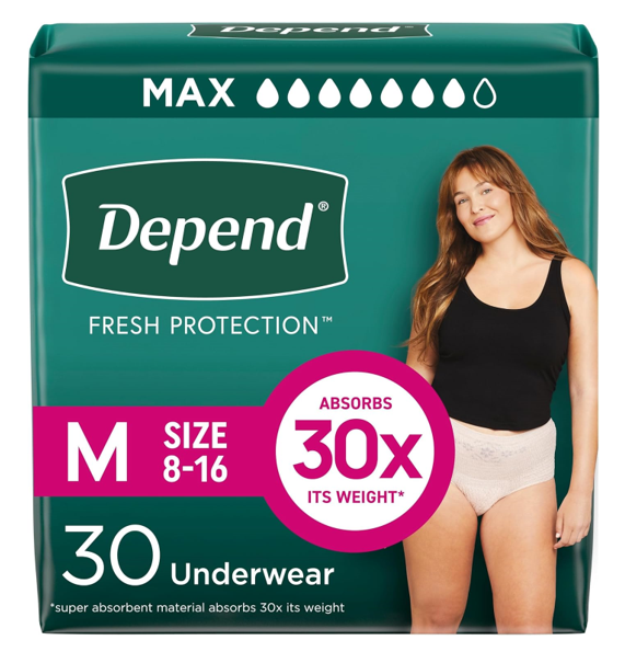 Depend Fresh Protection Adult Diapers