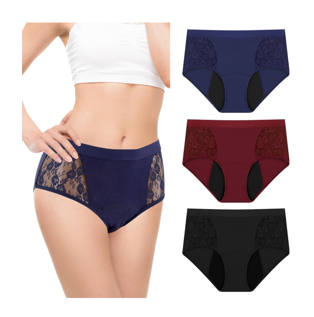 TUXIYA 3 Pack Incontinence Underwear for Women