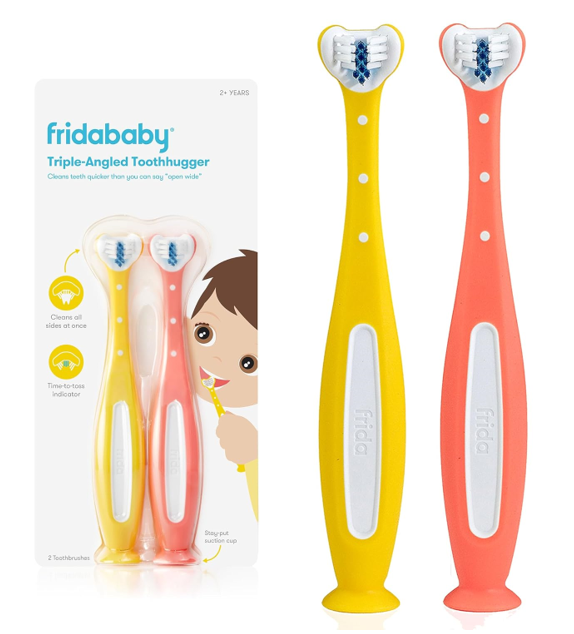 Frida Baby Triple-Angle Tooth hugger Training Toddler Toothbrush 