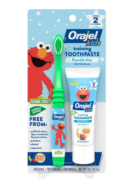 Orajel Elmo Fluoride-Free Tooth & Gum Cleanser 