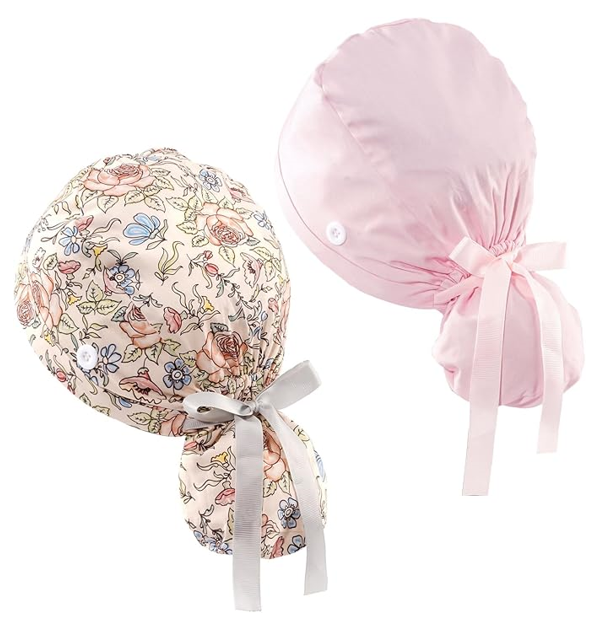 Hautton Ponytail Scrub Caps Women