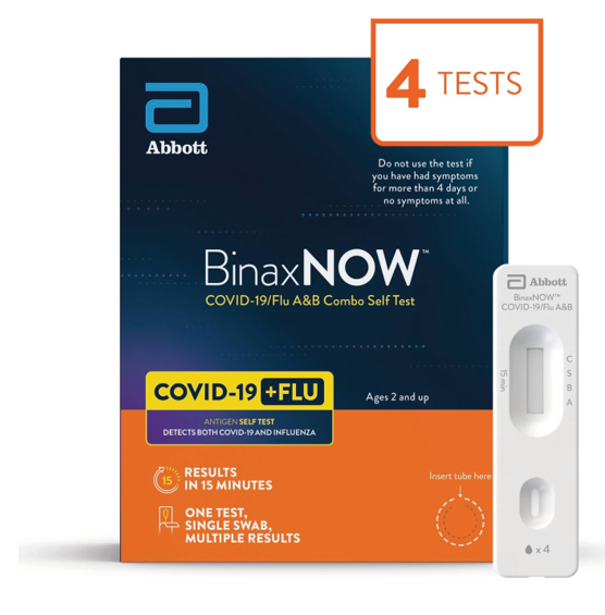 BinaxNOW COVID-19/Flu A&B Combo Self-Test
