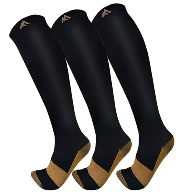 FuelMeFoot Copper Compression Socks