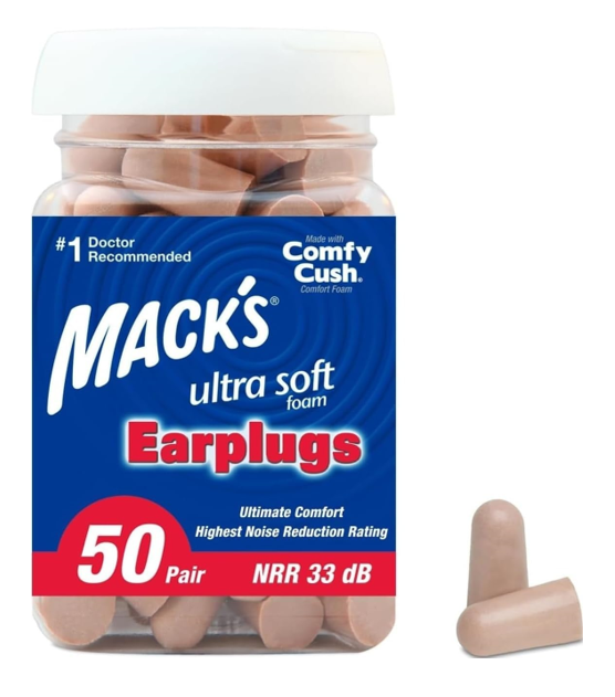 Mack's Ultra Soft Foam Earplugs -Best Noise Cancelling Ear Plugs for Sleep