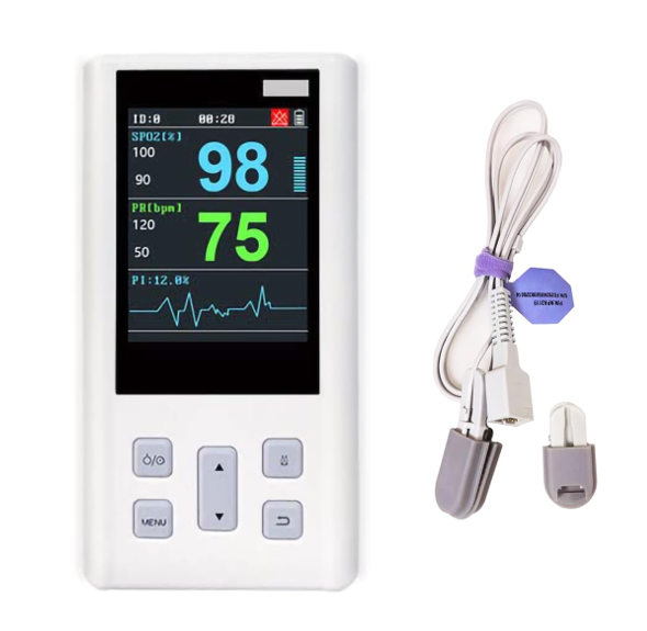 Veterinary Animal Blood Oxygen Monitor – Handheld Pulse Rate Monitor with Small Probe