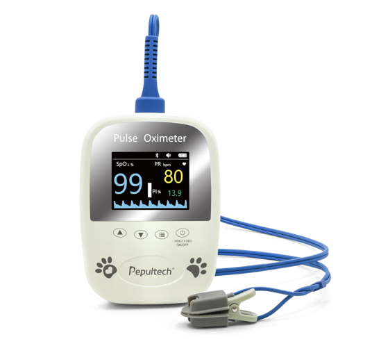 BERRY Veterinary Pulse Oximeter for Dogs and Cats – Bluetooth Pet Heart Rate Monitor